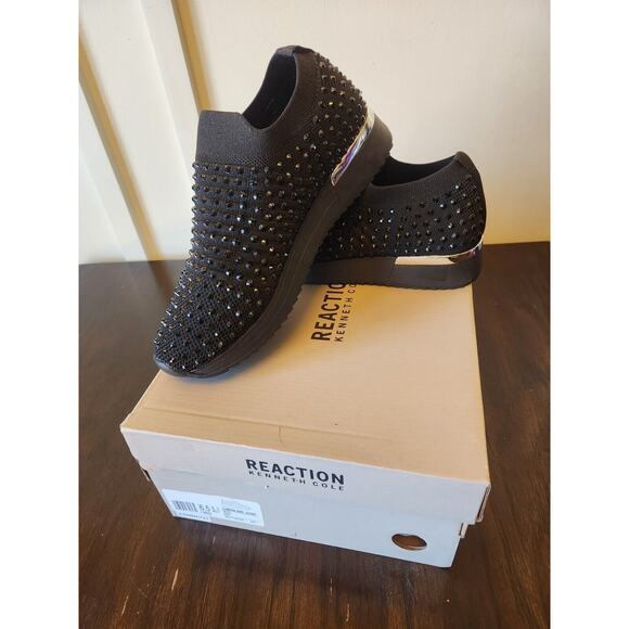 Kenneth Cole Reaction Shoes - Kenneth Cole Reaction Cameron Jewel Jogger Sneakers Black Size 6.5 Women's